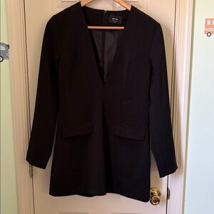 Nasty Gal Black Women's Blazer mini dress